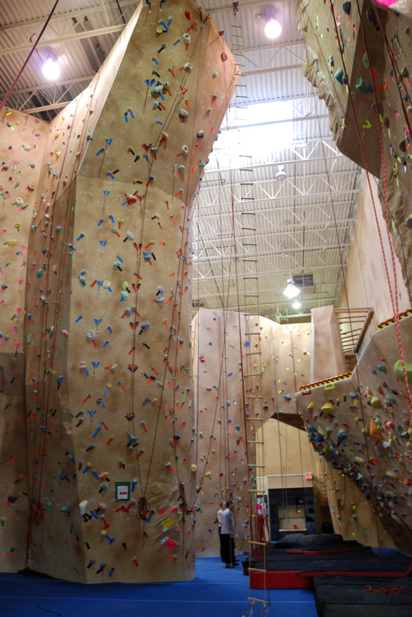 Indoor climbing wall with StoneCraft textured surface