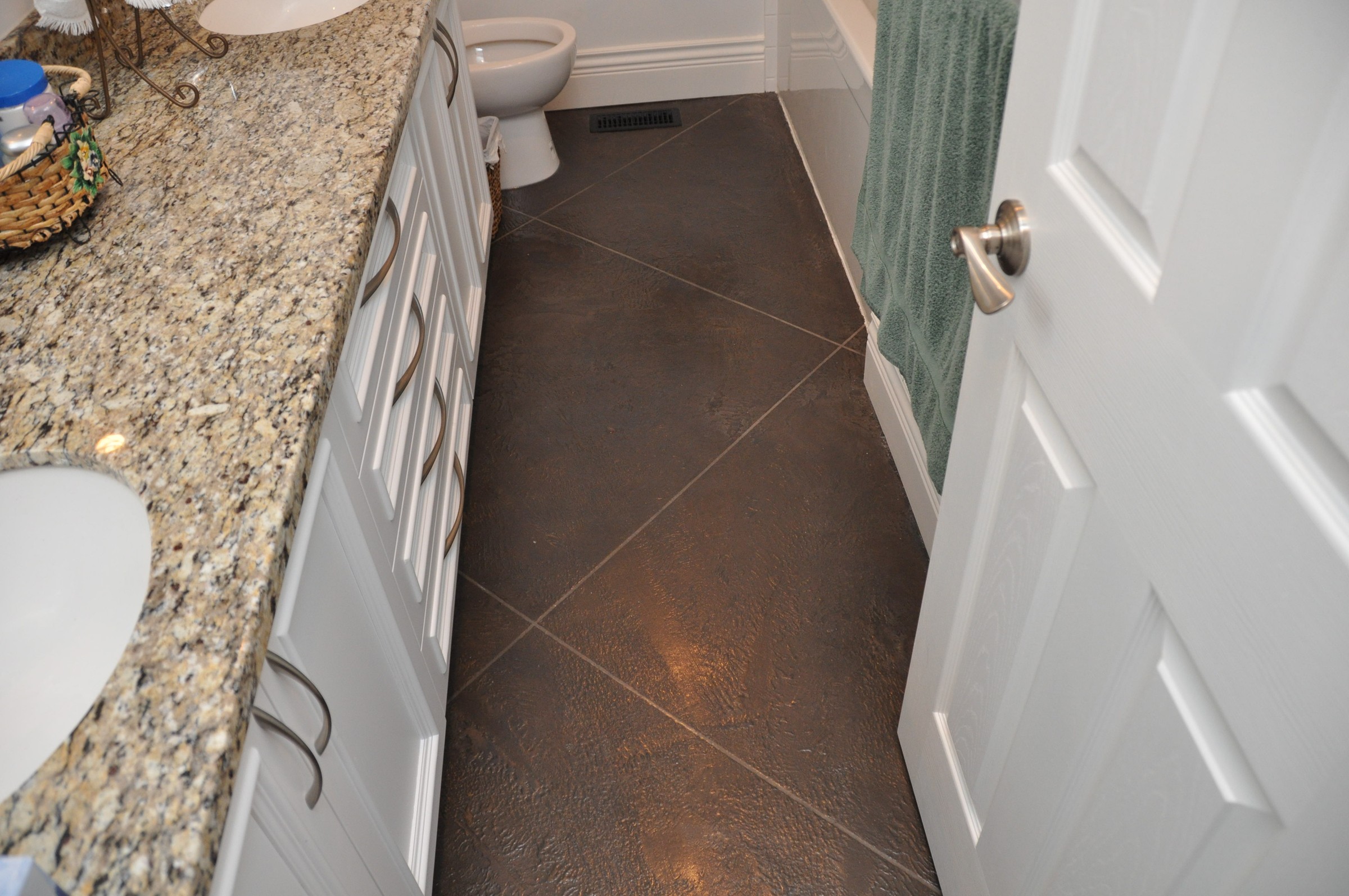 StoneCraft warm bathroom floor compatible with radiant heating