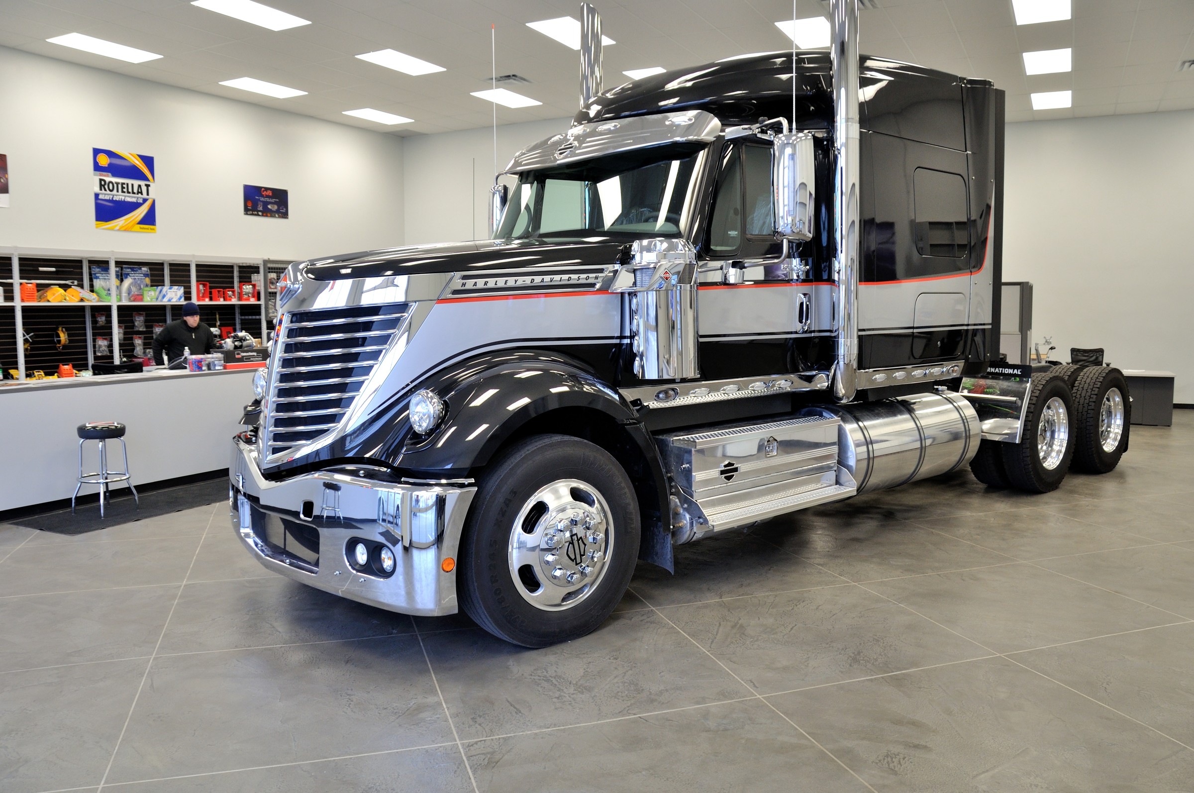 StoneCraft Standard industrial floor in heavy equipment showroom