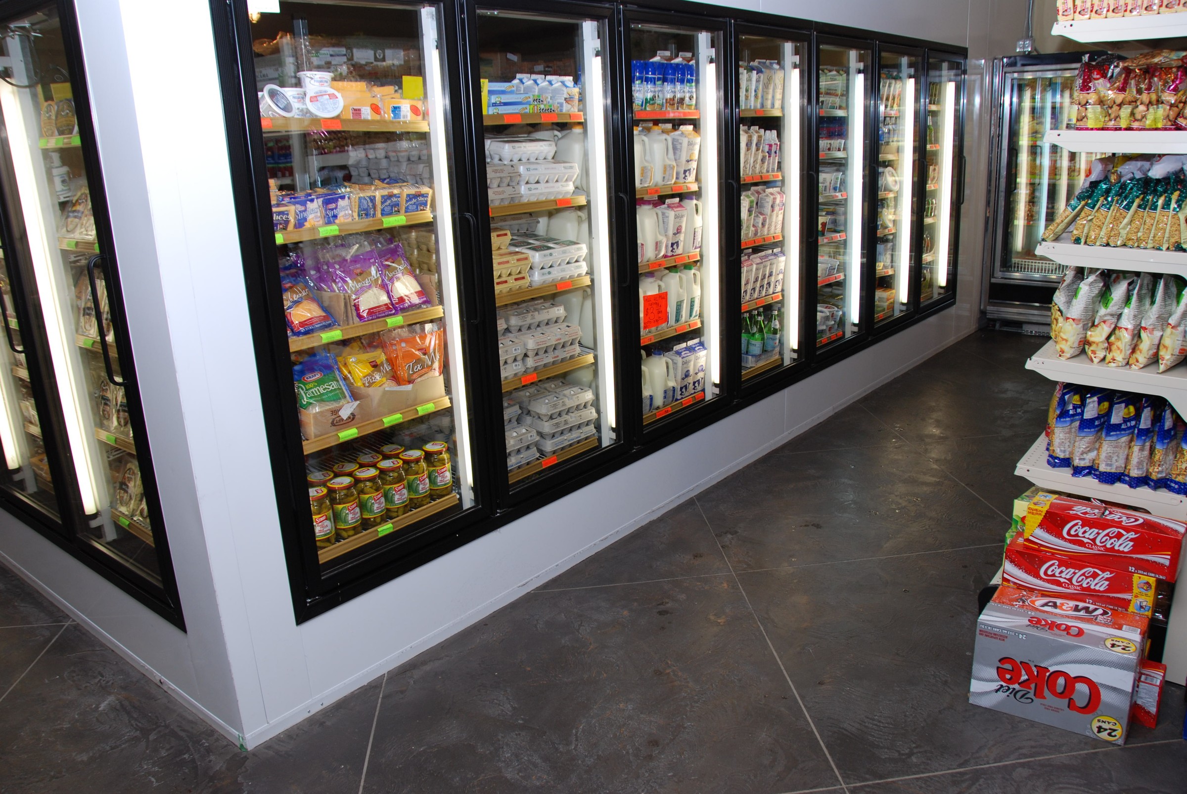 StoneCraft Quartz flooring in cold storage facility